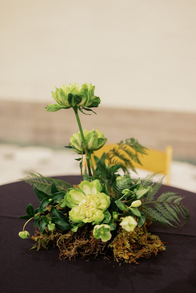 Legion of Honor wedding Rodin Gallery cocktail hour details by Zaddy Blooms